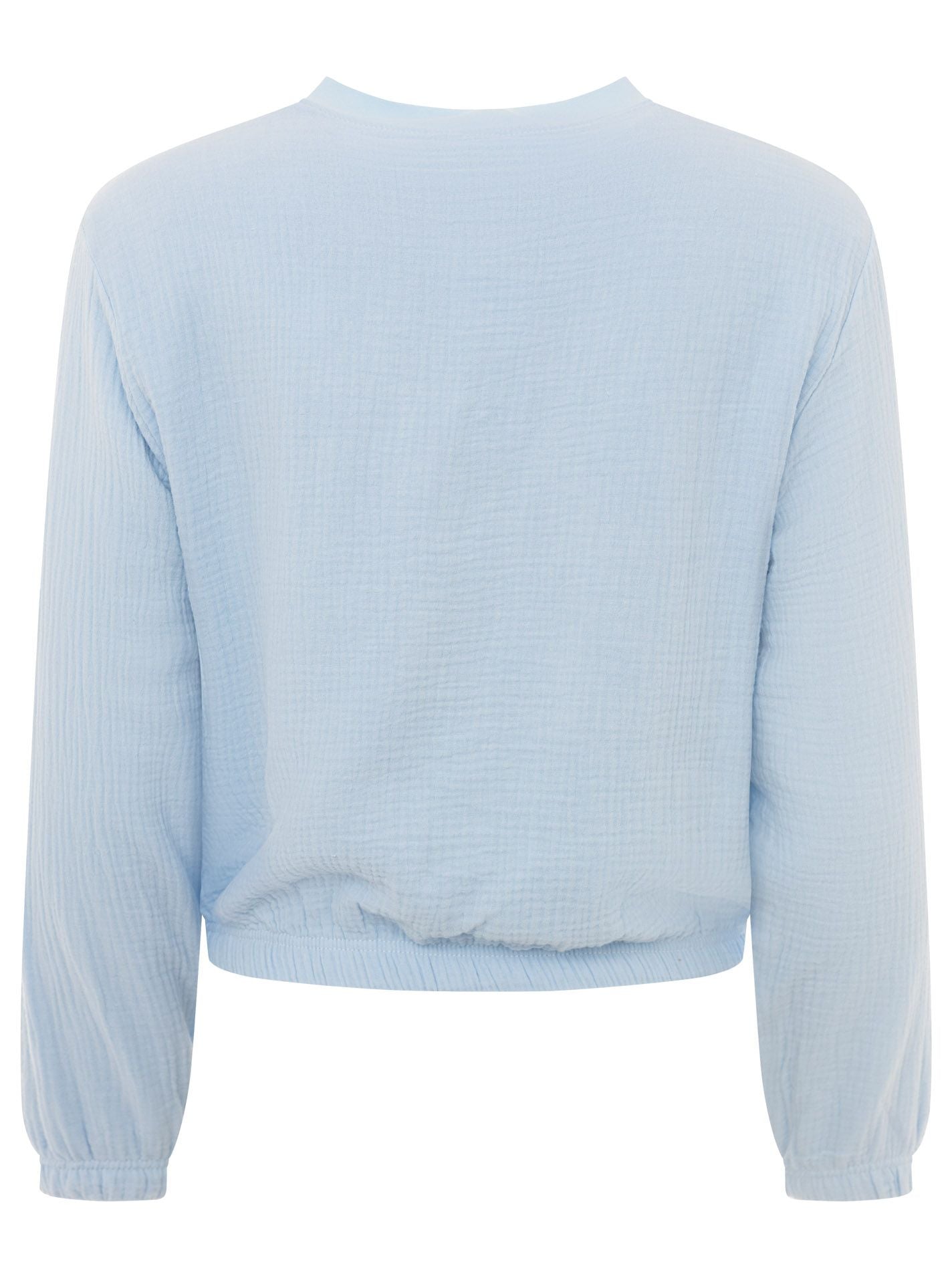 Zwillingsherz - Musselin Zipperjacke - Hellblau
