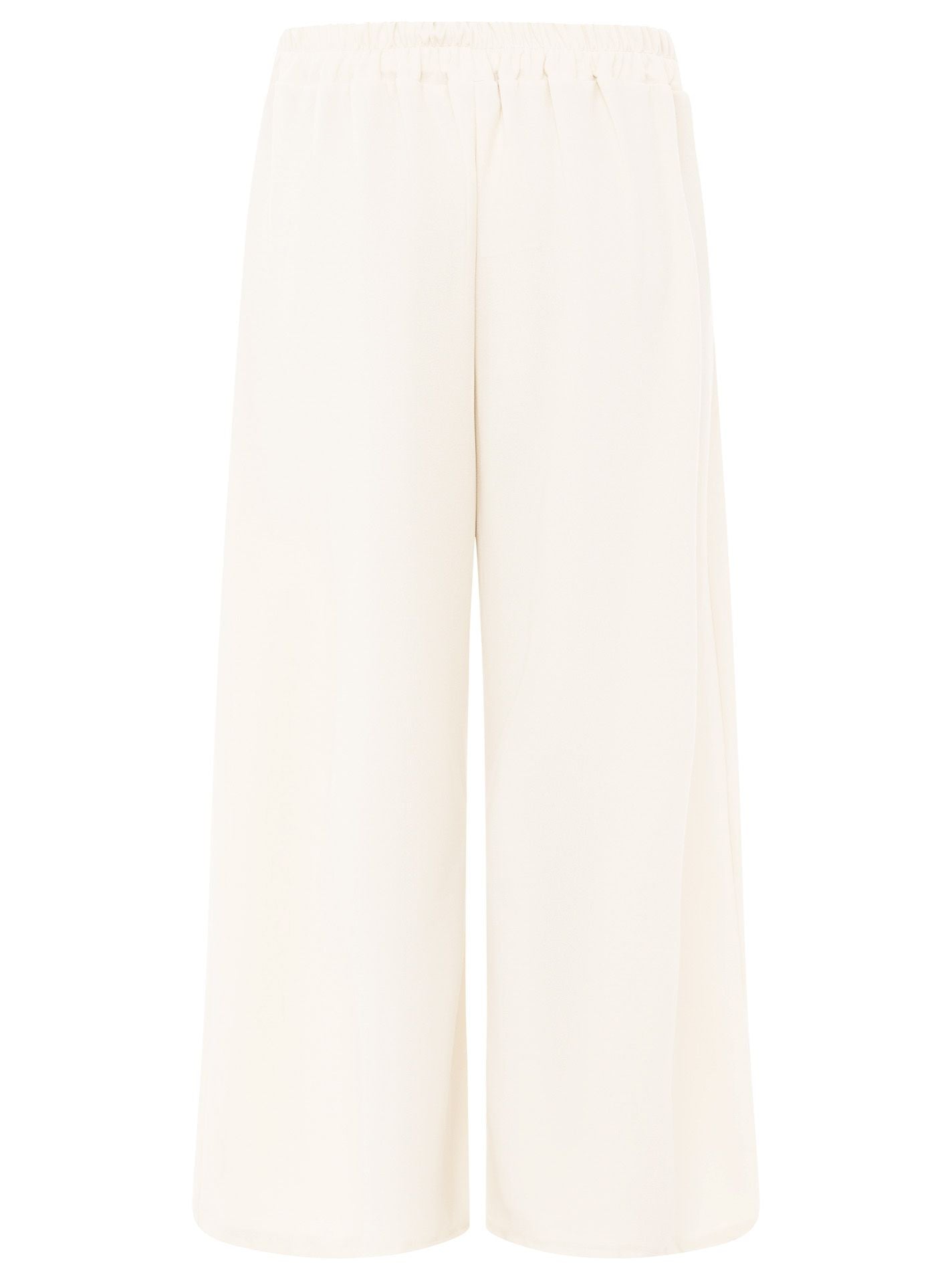 Zwillingsherz Oversize Stoffhose "Bundfalte" - Weiß