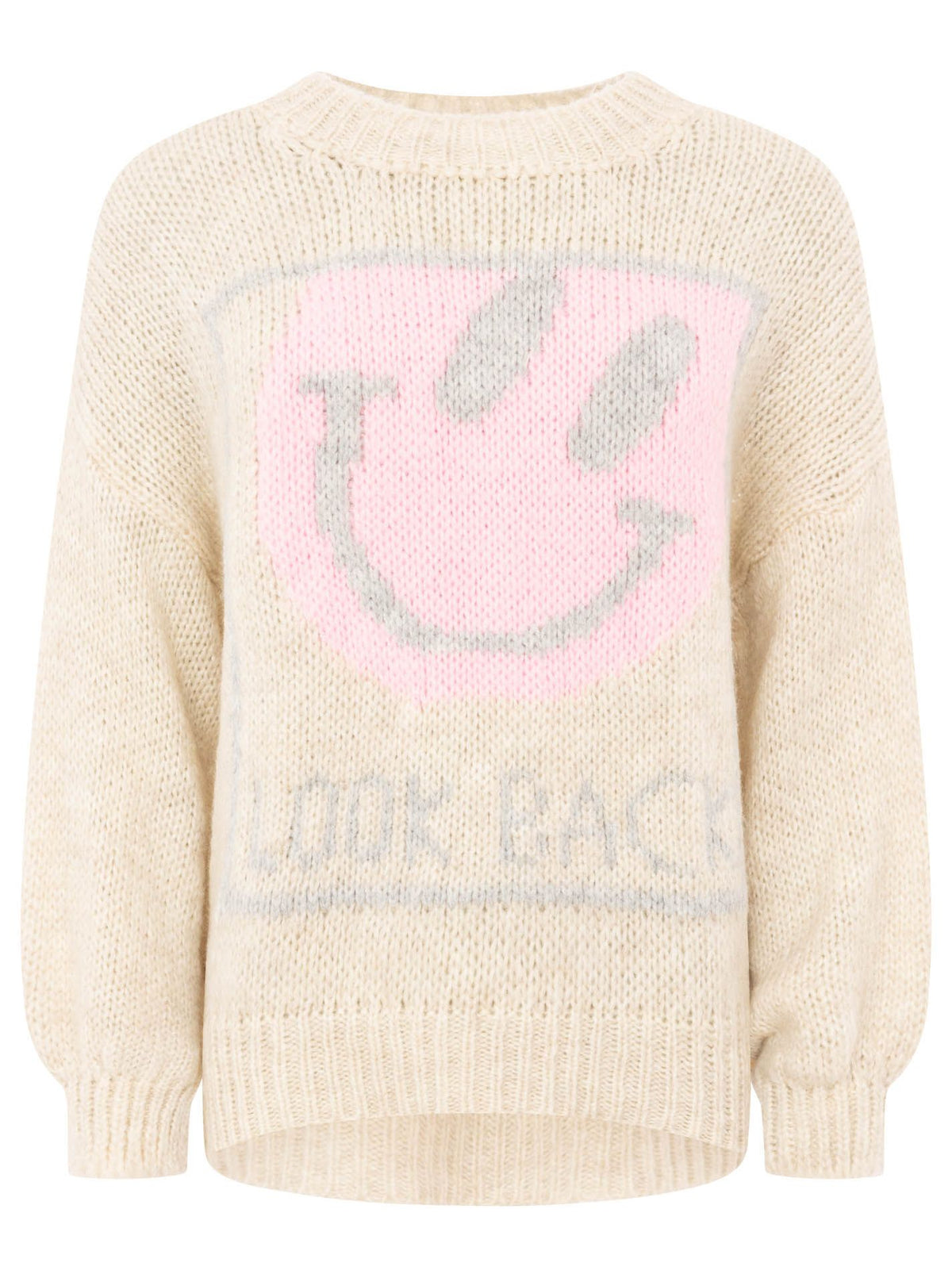 Zwillingsherz Pullover Smiley - Beige