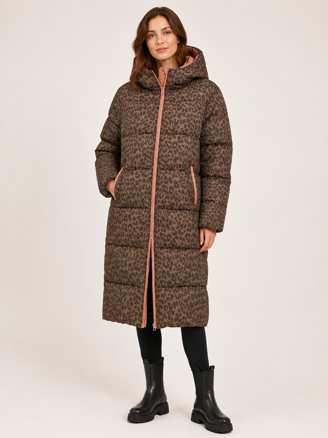 Zwillingsherz - Steppmantel / Steppjacke "Leo" - Braun
