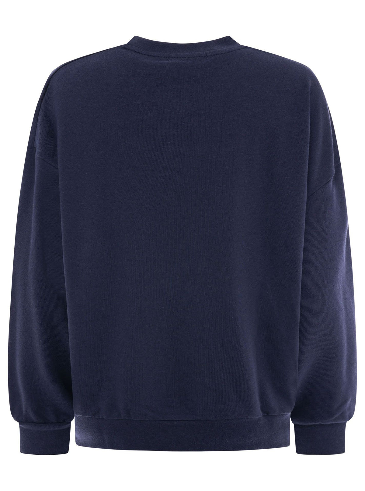 Zwillingsherz Sweatshirt mit Rundhals "Feel Good Club" - Marineblau