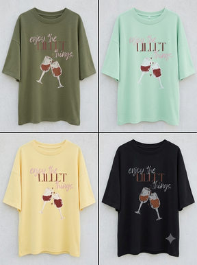DressWithClass - T-Shirt Enjoy Lillet (Supersale - keine Retoure)
