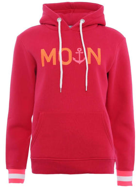 Zwillingsherz - Moin Hoodie/Sweatshirt - Weinrot