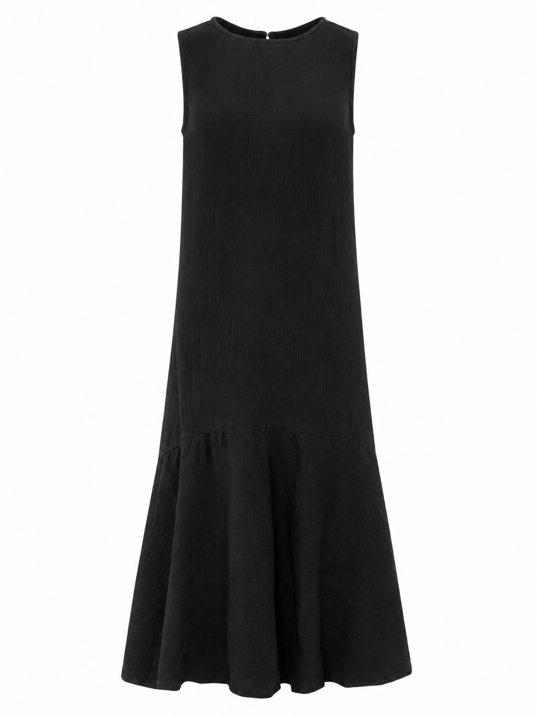 Zwillingsherz - Musselin Kleid Boho - Schwarz