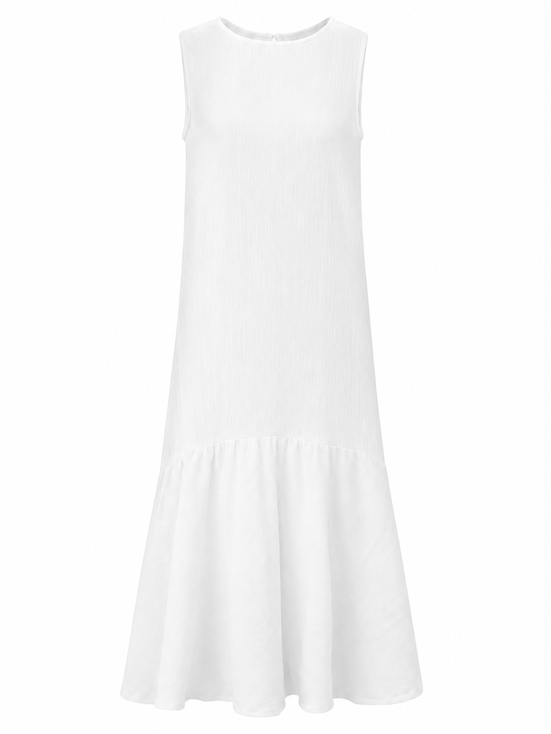 Zwillingsherz - Musselin Kleid Boho - Weiß