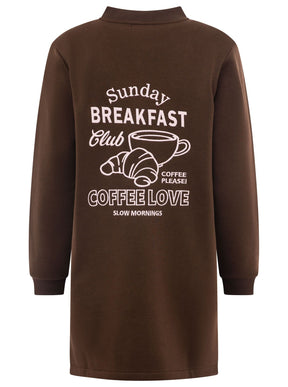 Zwillingsherz - Bombermantel "Sunday Breakfast Love"- Braun