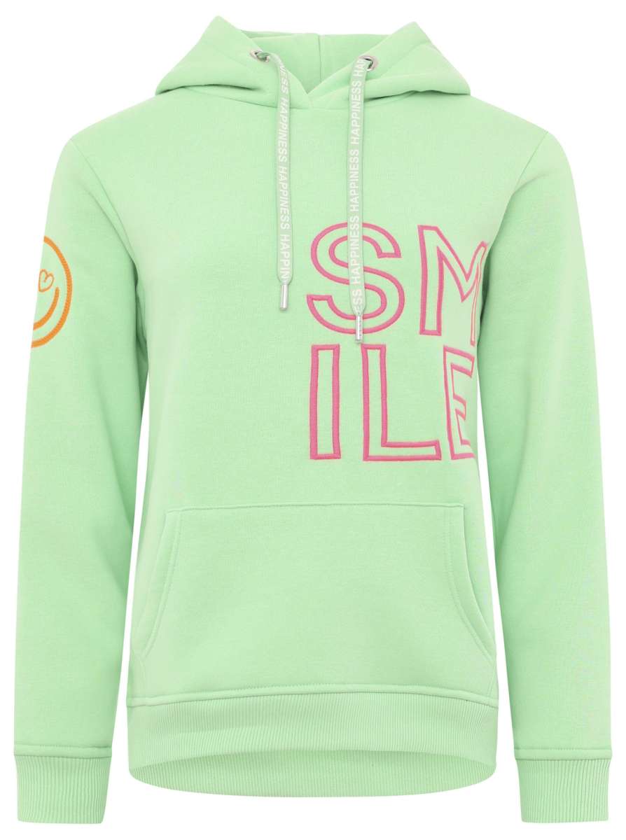 Zwillingsherz - Hoodie "Alissa Smile" - Hellgrün
