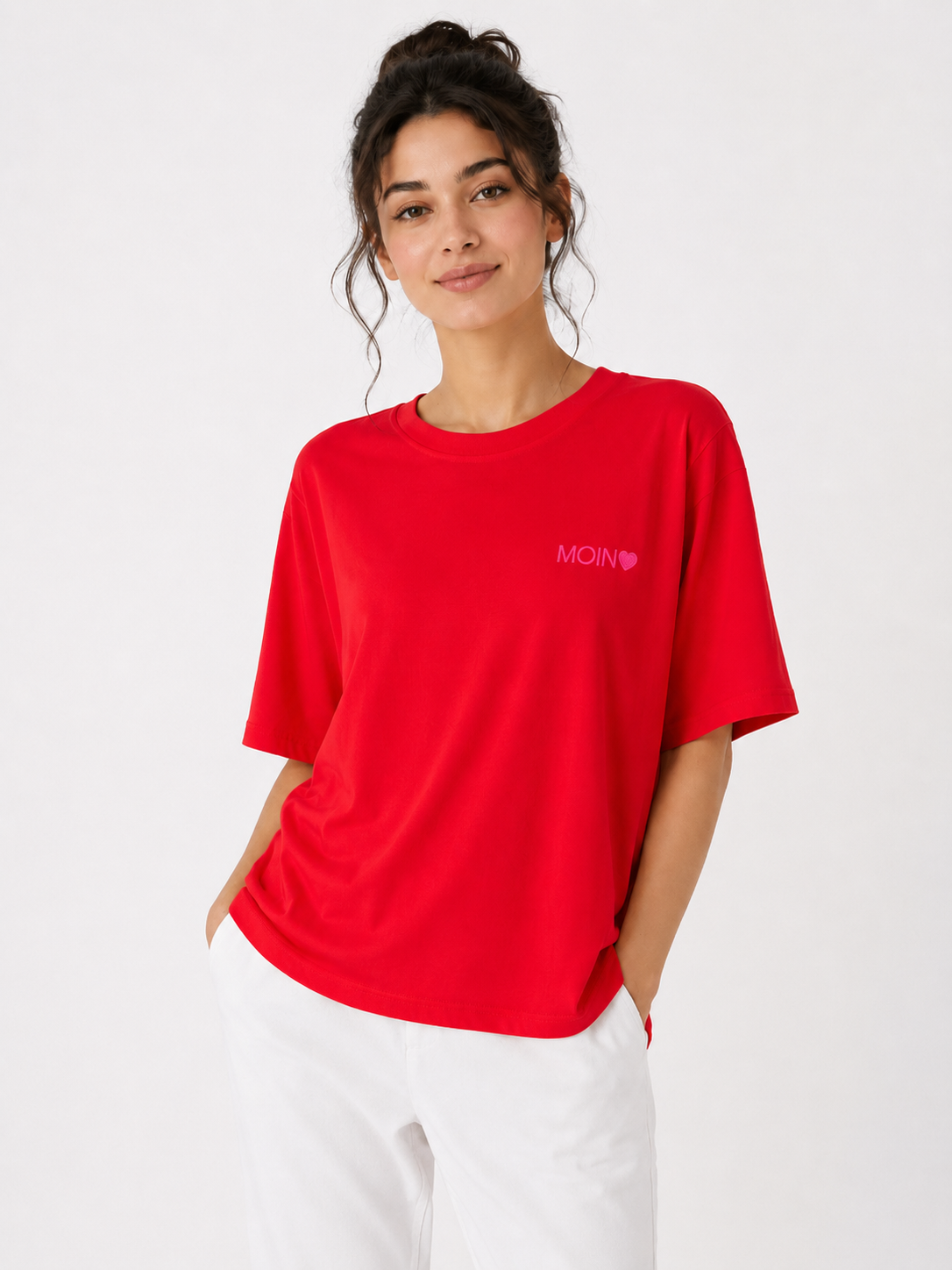 T-Shirt Moin Herz - Rot