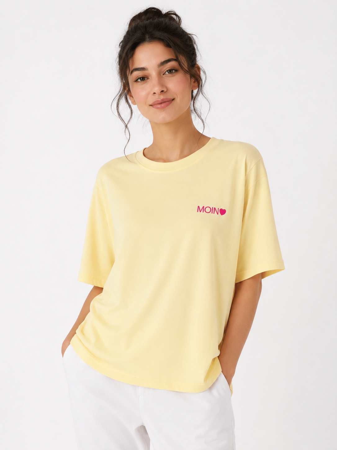 T-Shirt Moin Herz - Gelb