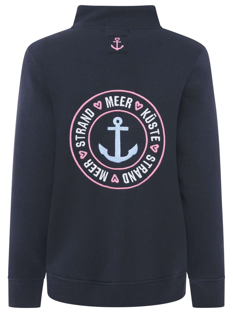 Zwillingsherz - Troyer/Sweatshirt "Meer, Küste, Strand" - Dunkelblau