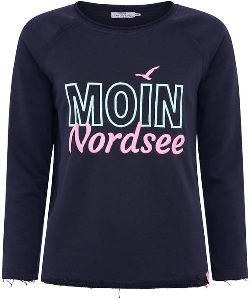 Zwillingsherz -  Sweatshirt "Moin Nordsee" - Dunkelblau