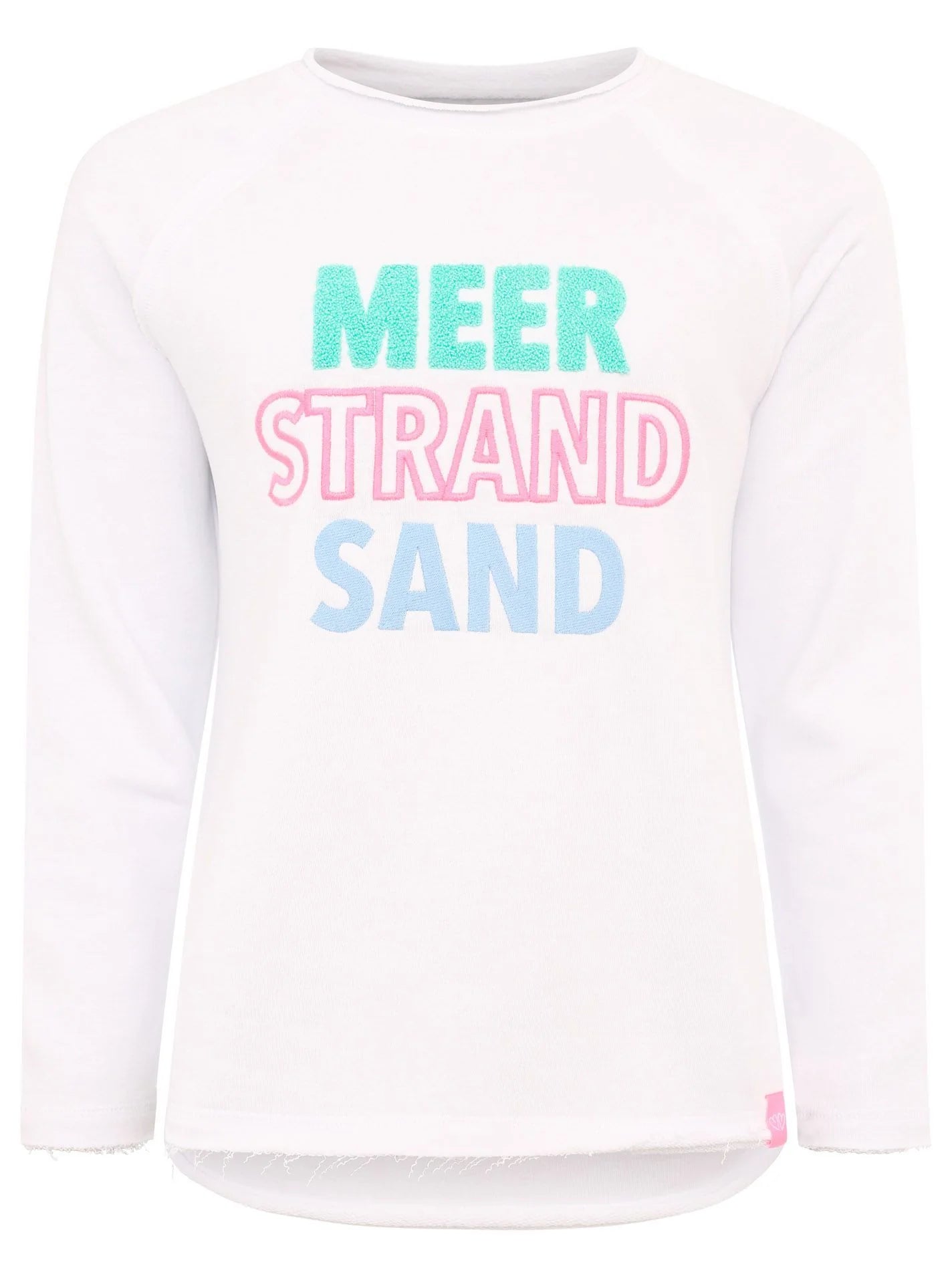 Zwillingsherz -  Sweatshirt "Moin Meer Strand" - Weiß