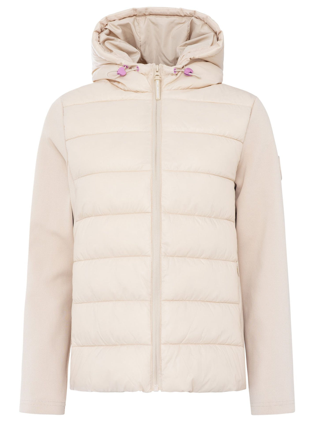Zwillingsherz Kombinierte Steppjacke - Beige