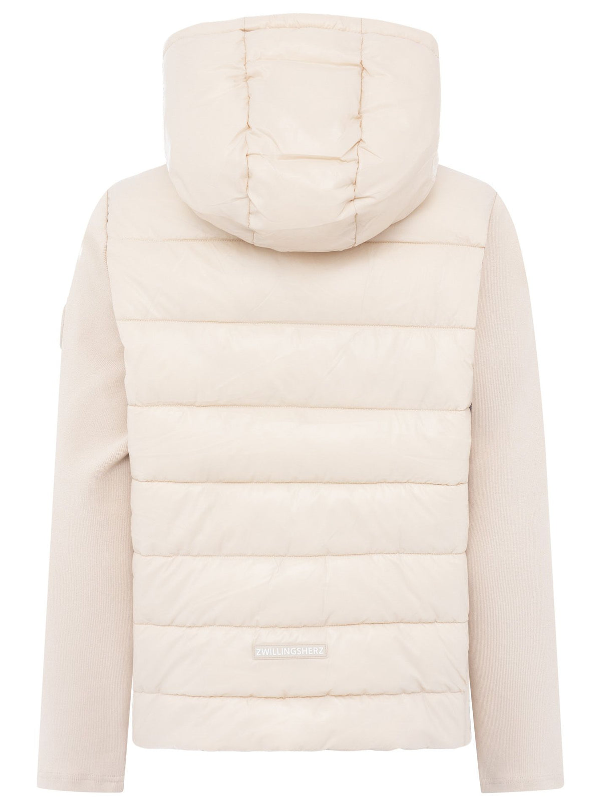 Zwillingsherz Kombinierte Steppjacke - Beige