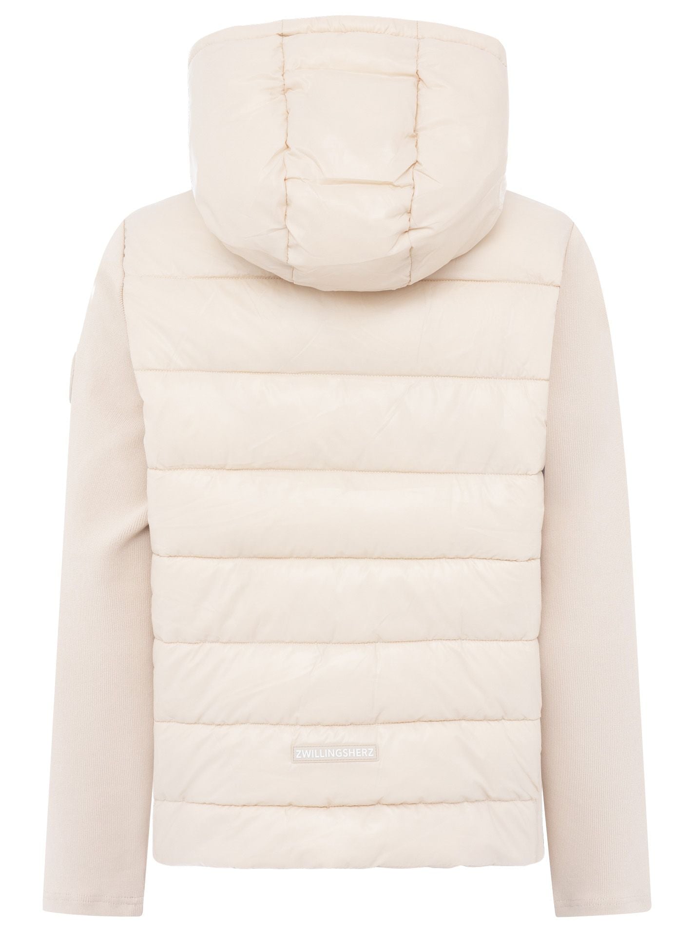 Zwillingsherz Kombinierte Steppjacke - Beige