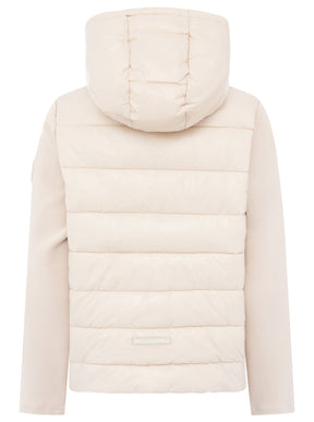 Zwillingsherz Kombinierte Steppjacke - Beige