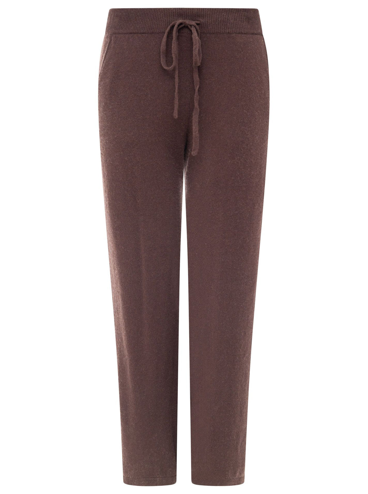 Zwillingsherz Kaschmir Hose "Cozy Wide Leg" (100% Cashmere) - Braun