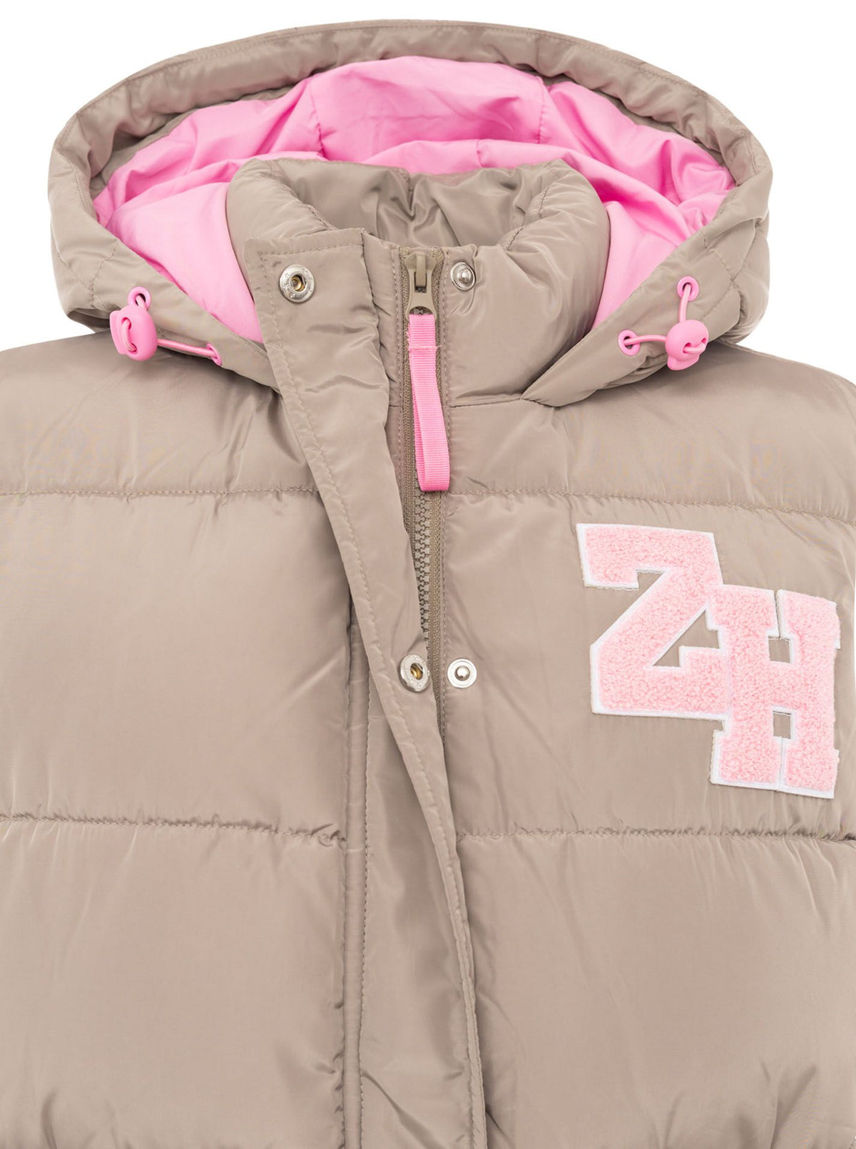 Zwillingsherz - Steppweste "ZH Patch" - Taupe