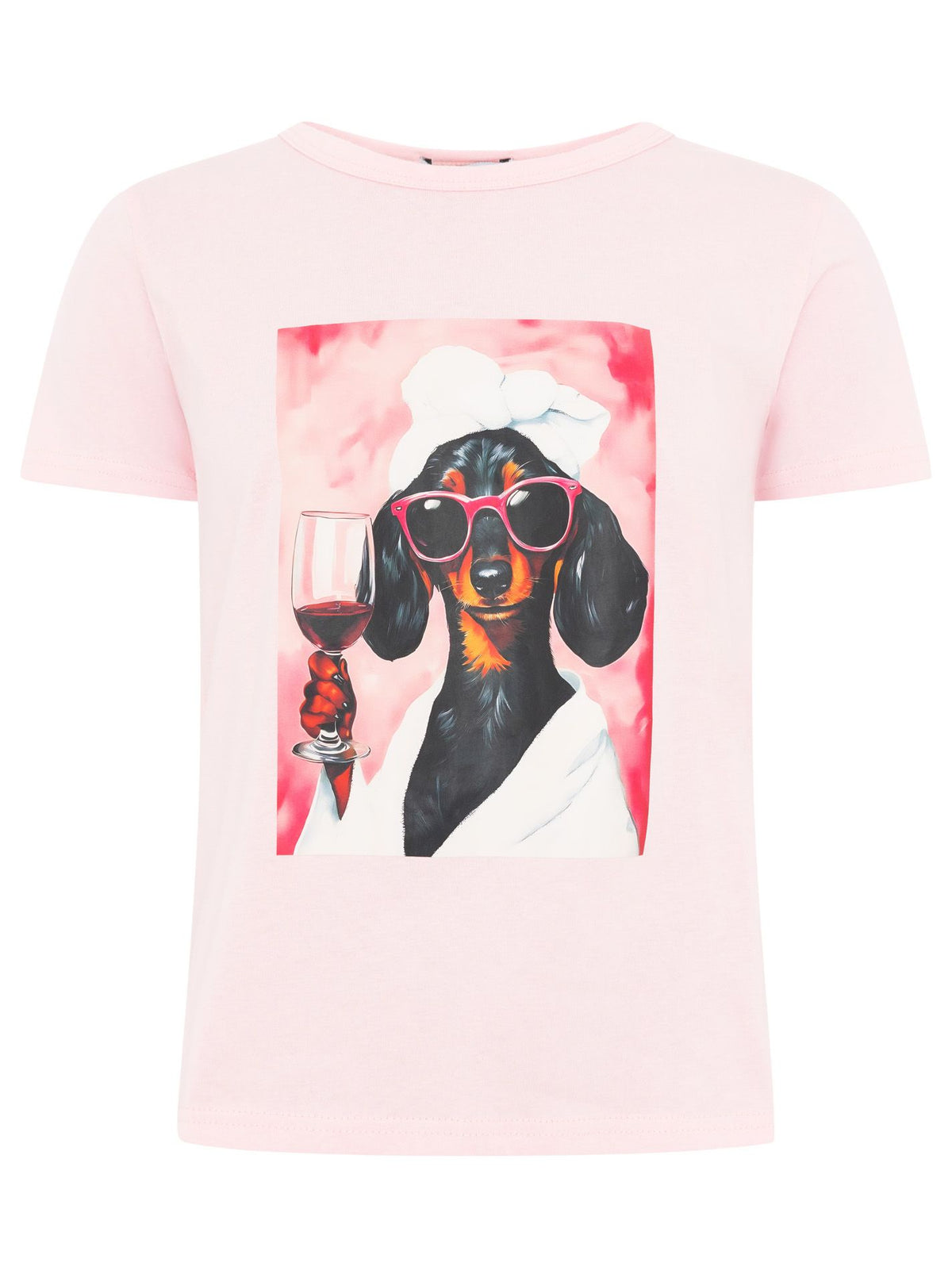 Zwillingsherz - T-Shirt "Dackel" - Rosa