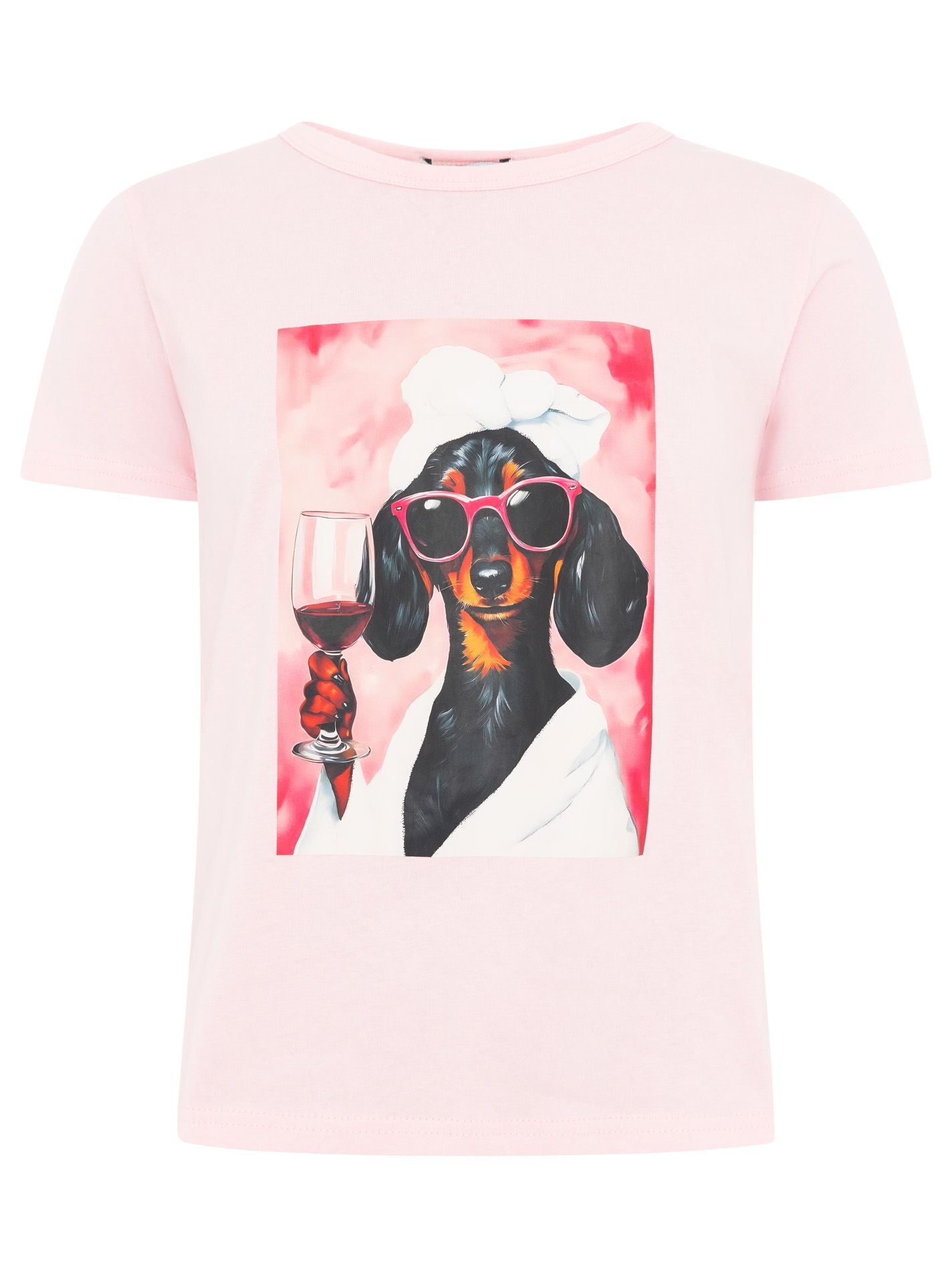 Zwillingsherz - T-Shirt "Dackel" - Rosa