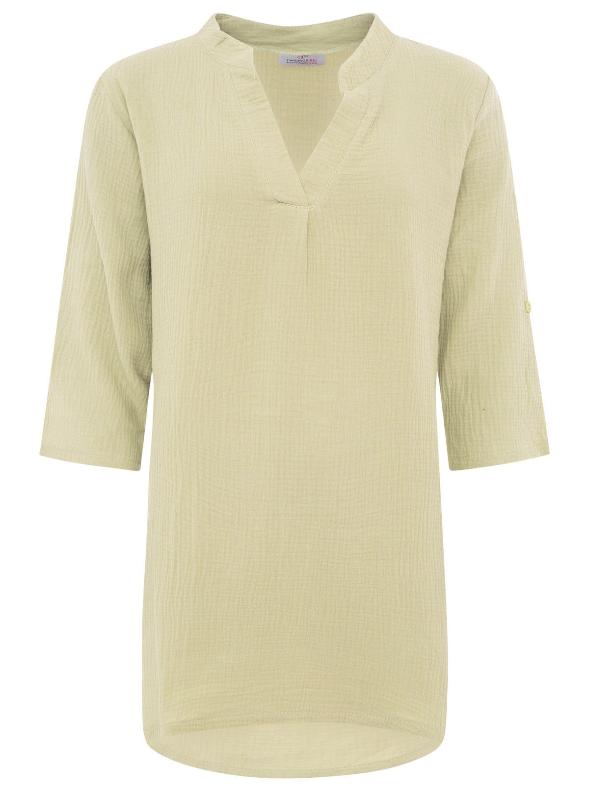 Zwillingsherz - Musselin Tunika/Kleid - Salbei