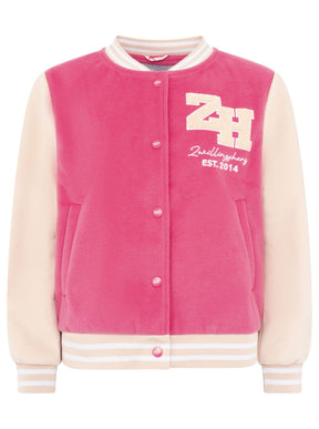 Zwillingsherz - Bomberjacke "College" - Neon Pink