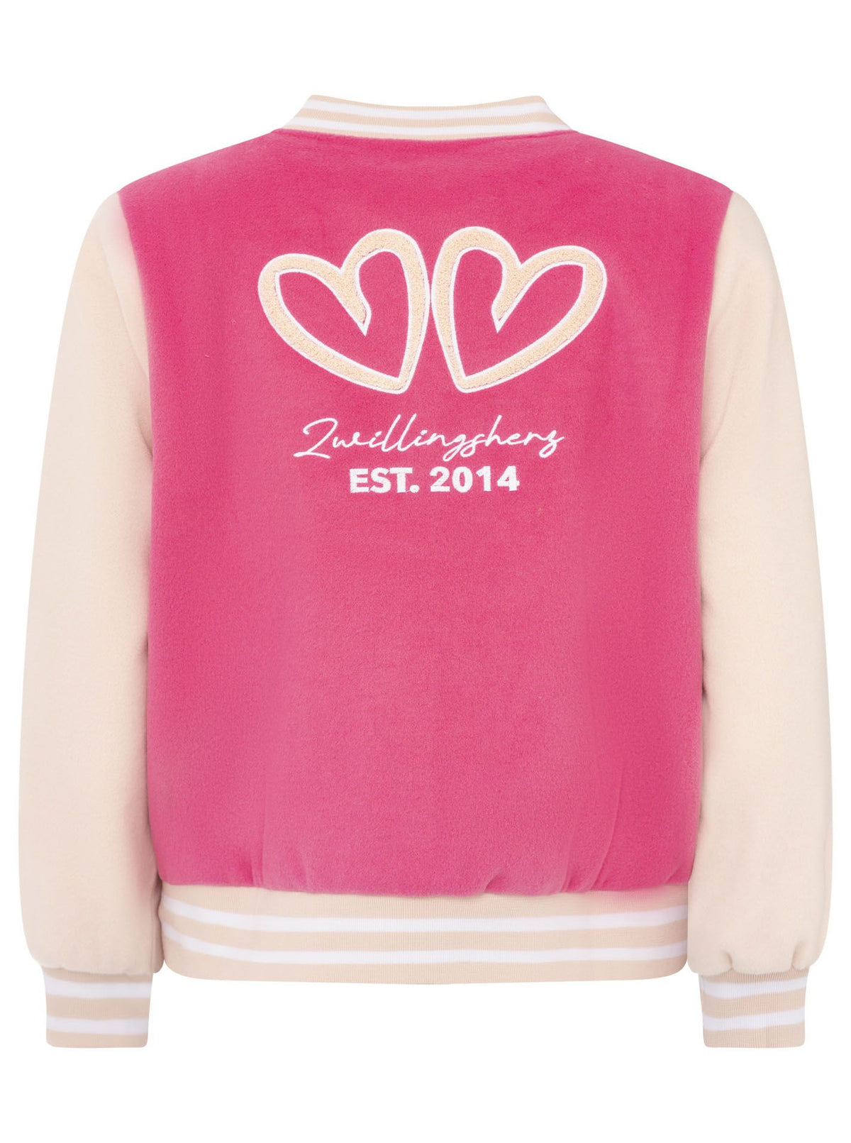 Zwillingsherz - Bomberjacke "College" - Neon Pink