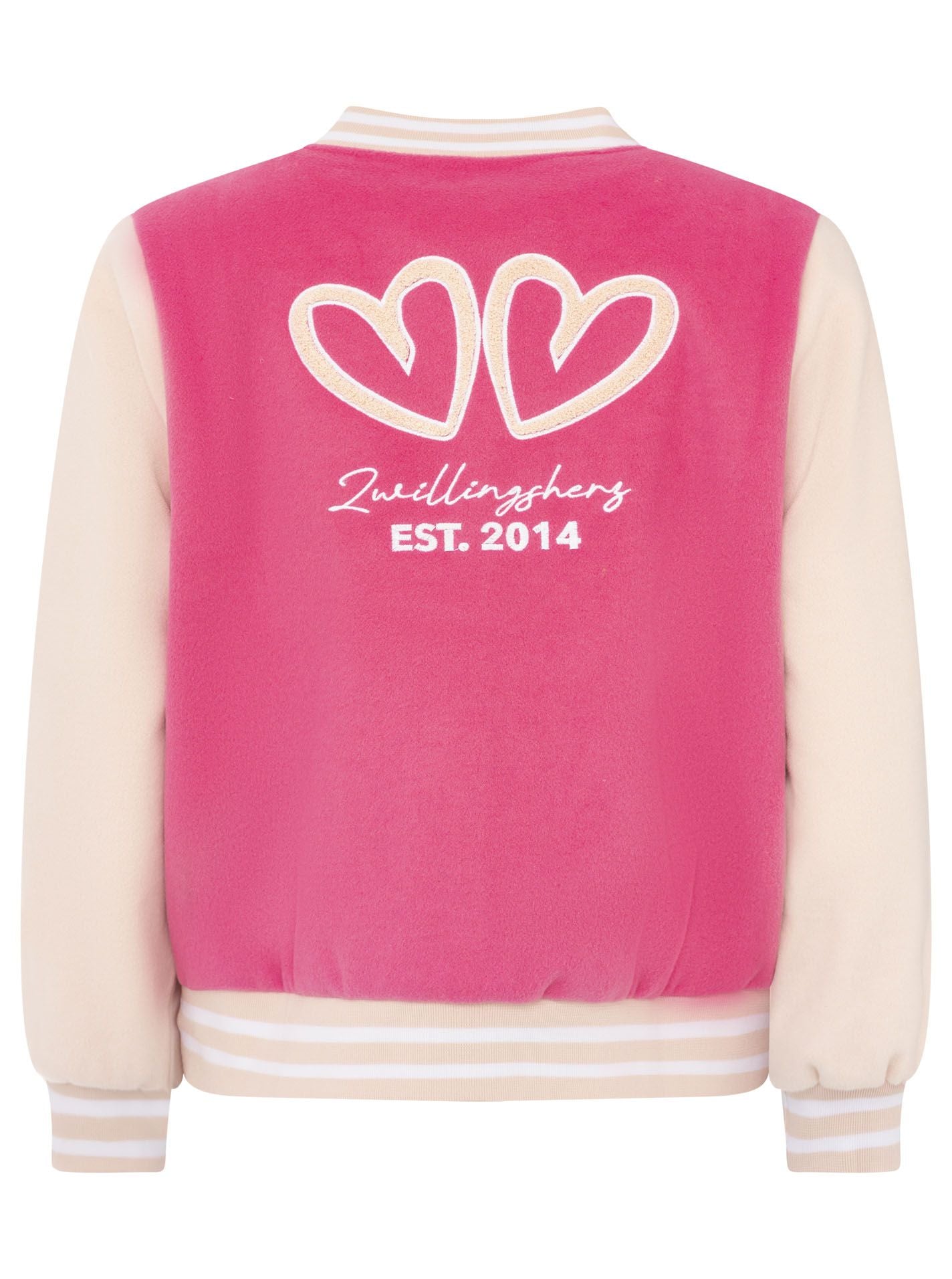 Zwillingsherz - Bomberjacke "College" - Neon Pink