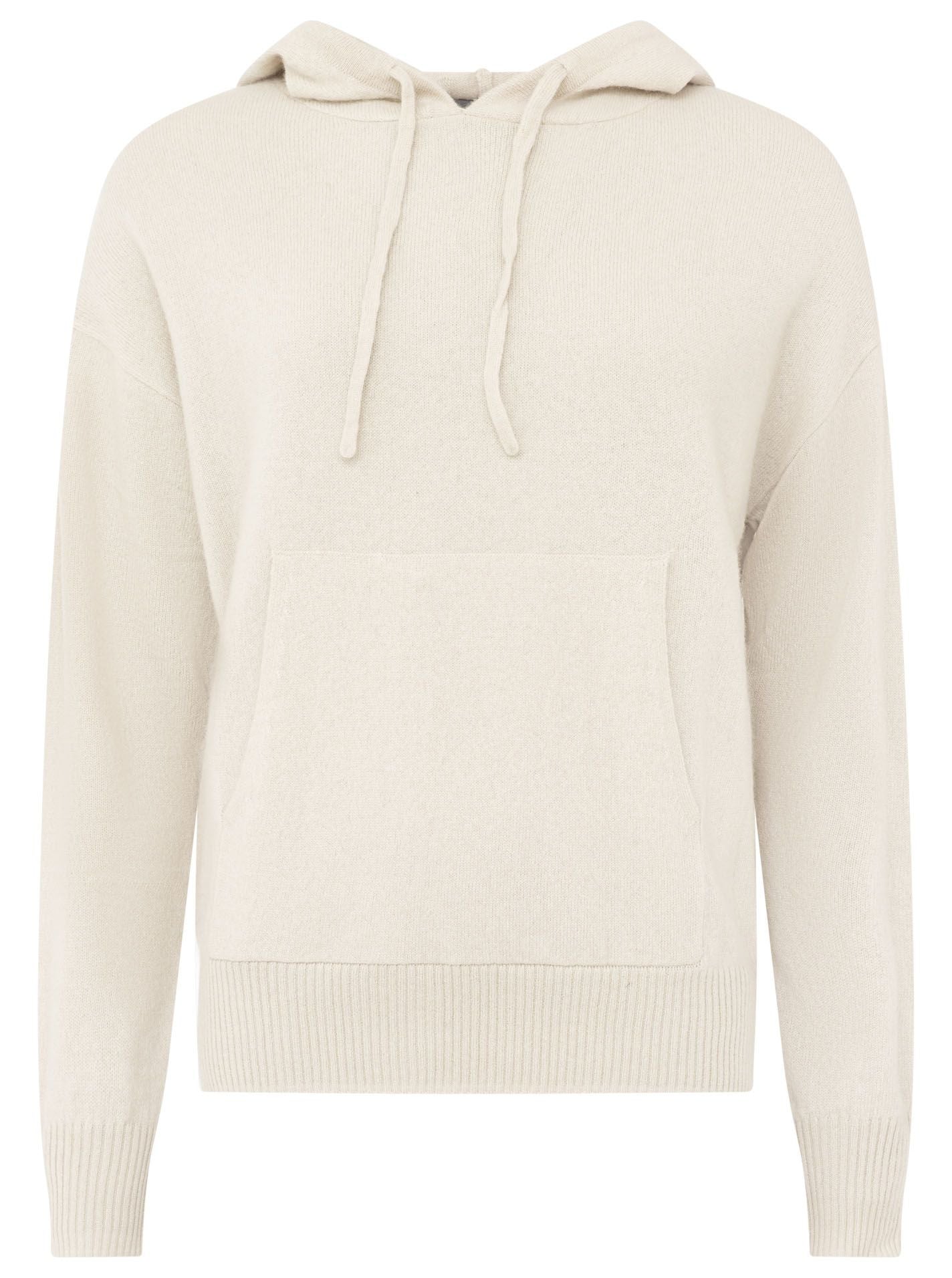 Zwillingsherz 100% Kaschmir Hoodie - Greige