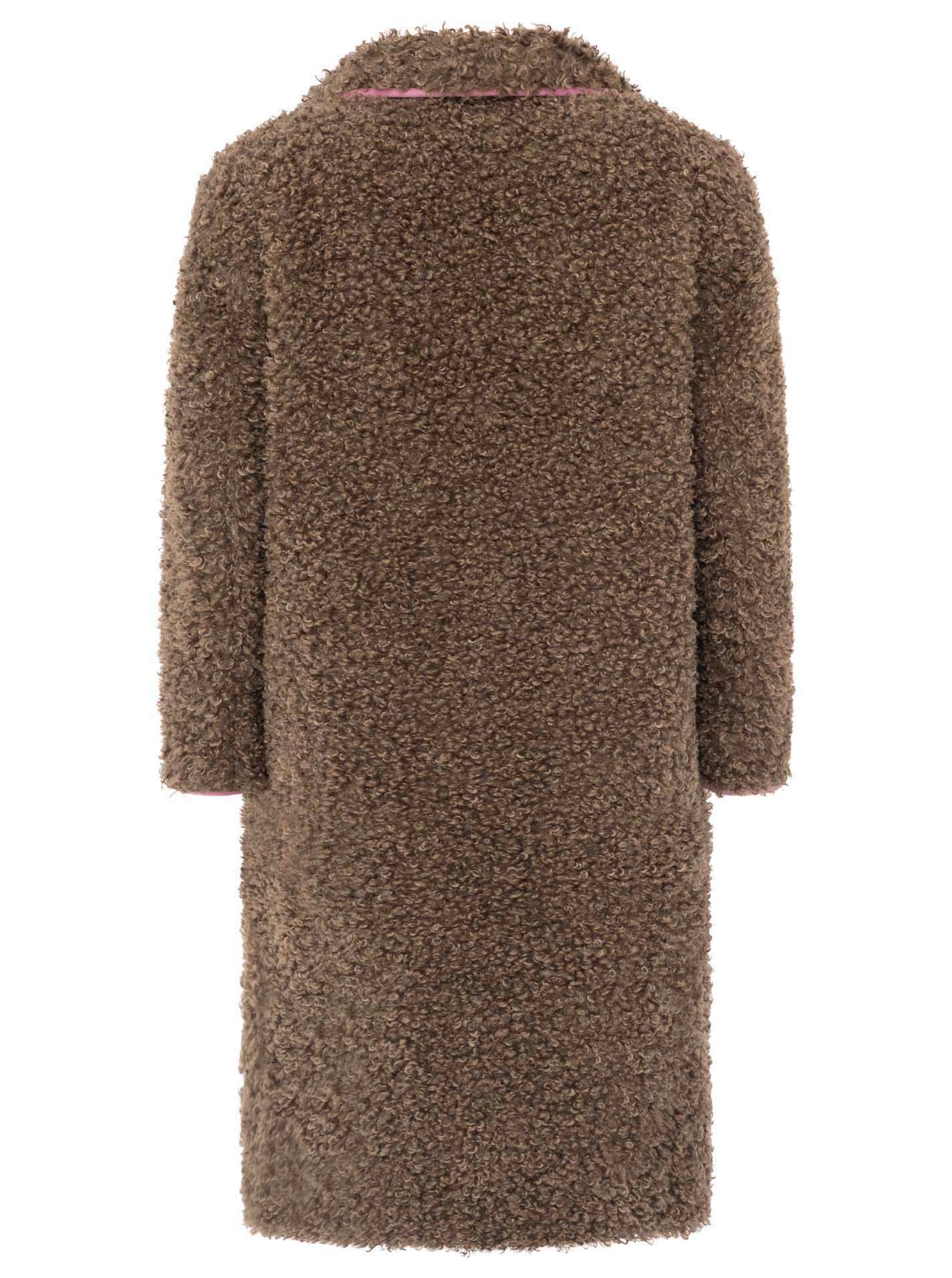 Zwillingsherz - Teddymantel "Happiness & Love" - Taupe