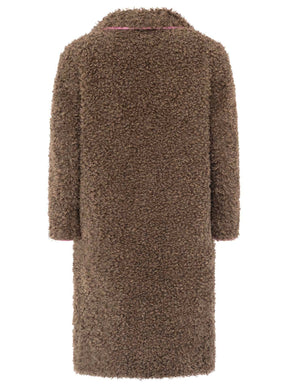Zwillingsherz - Teddymantel "Happiness & Love" - Taupe