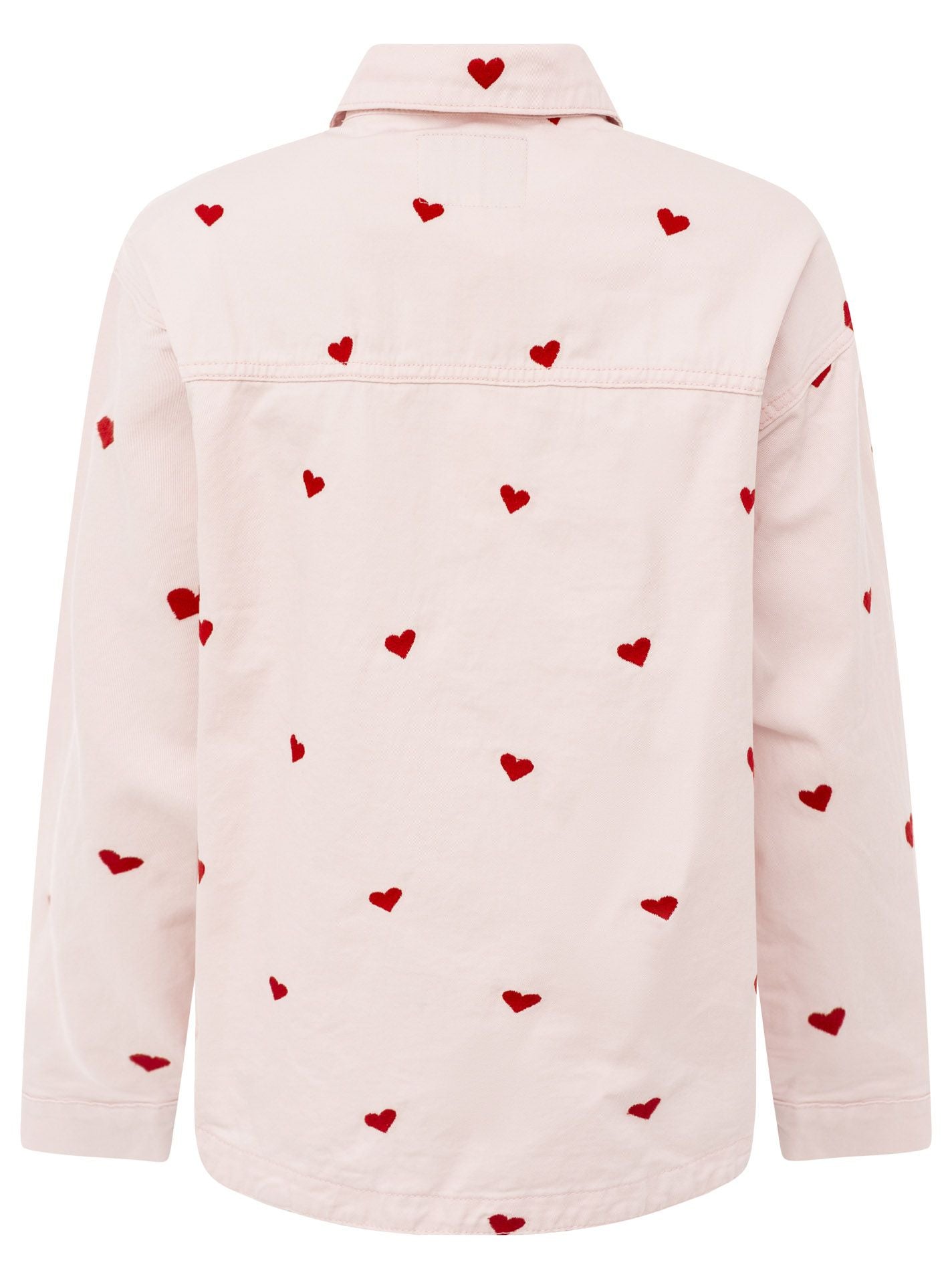Zwillingsherz - Jeansjacke Herzen - Rosa