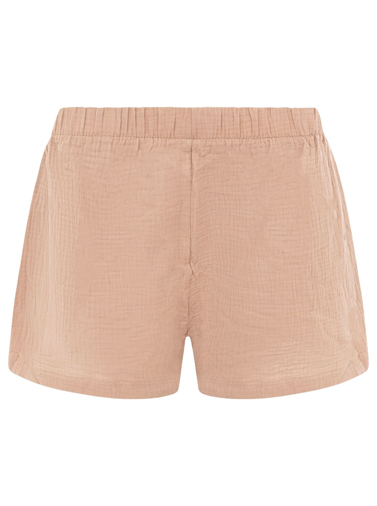 Zwillingsherz - Musselin Shorts - Taupe