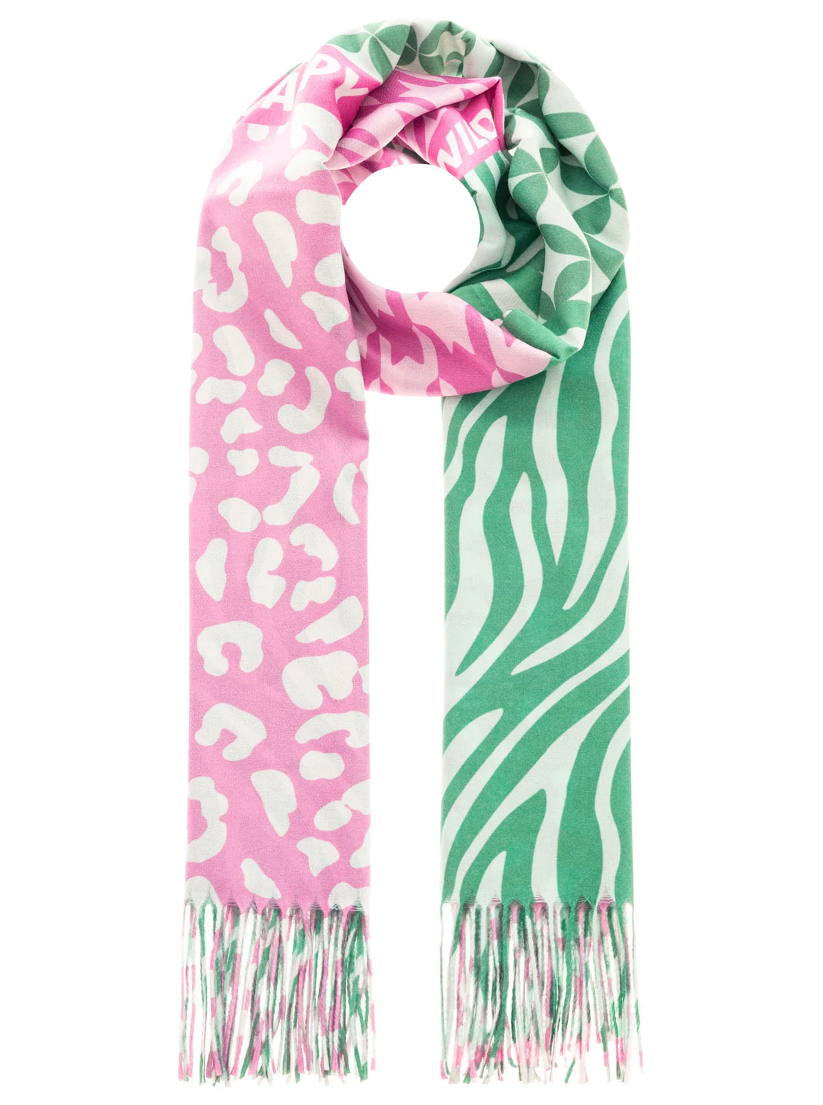 Zwillingsherz - Schal Wild Happy - Mint/Pink