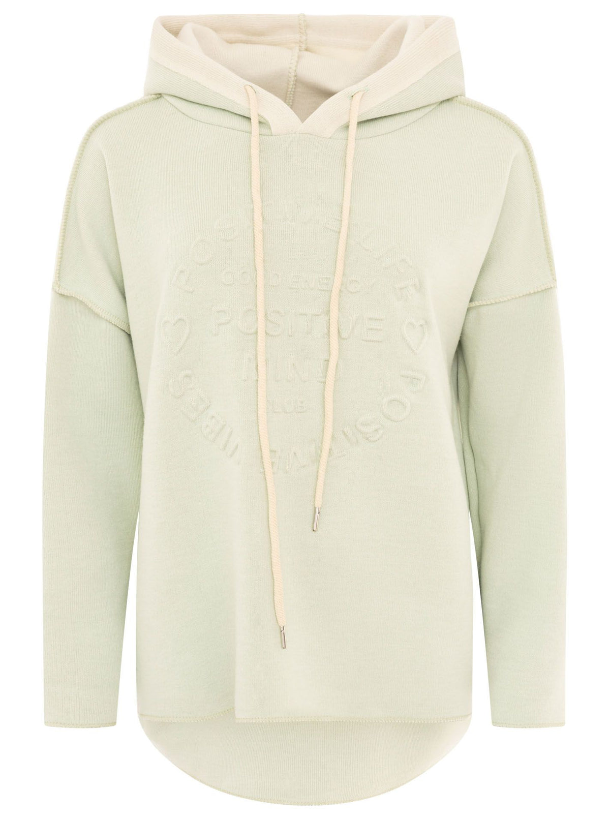 Zwillingsherz - Made in Italy Hoodie "Positive Mind" - Mint