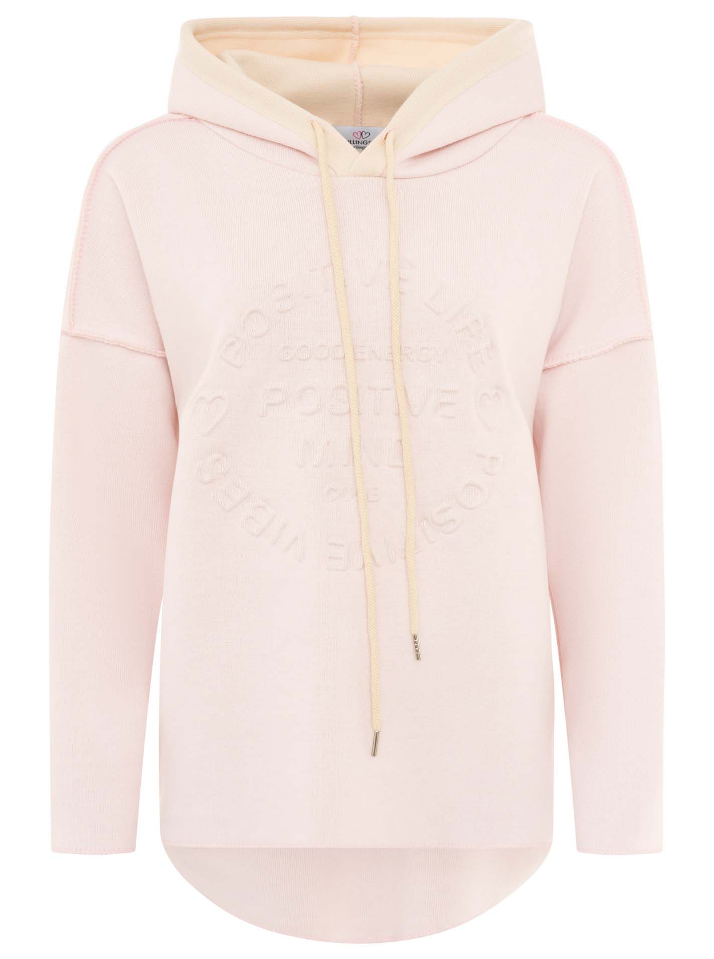 Zwillingsherz - Made in Italy Hoodie "Positive Mind" - Rose