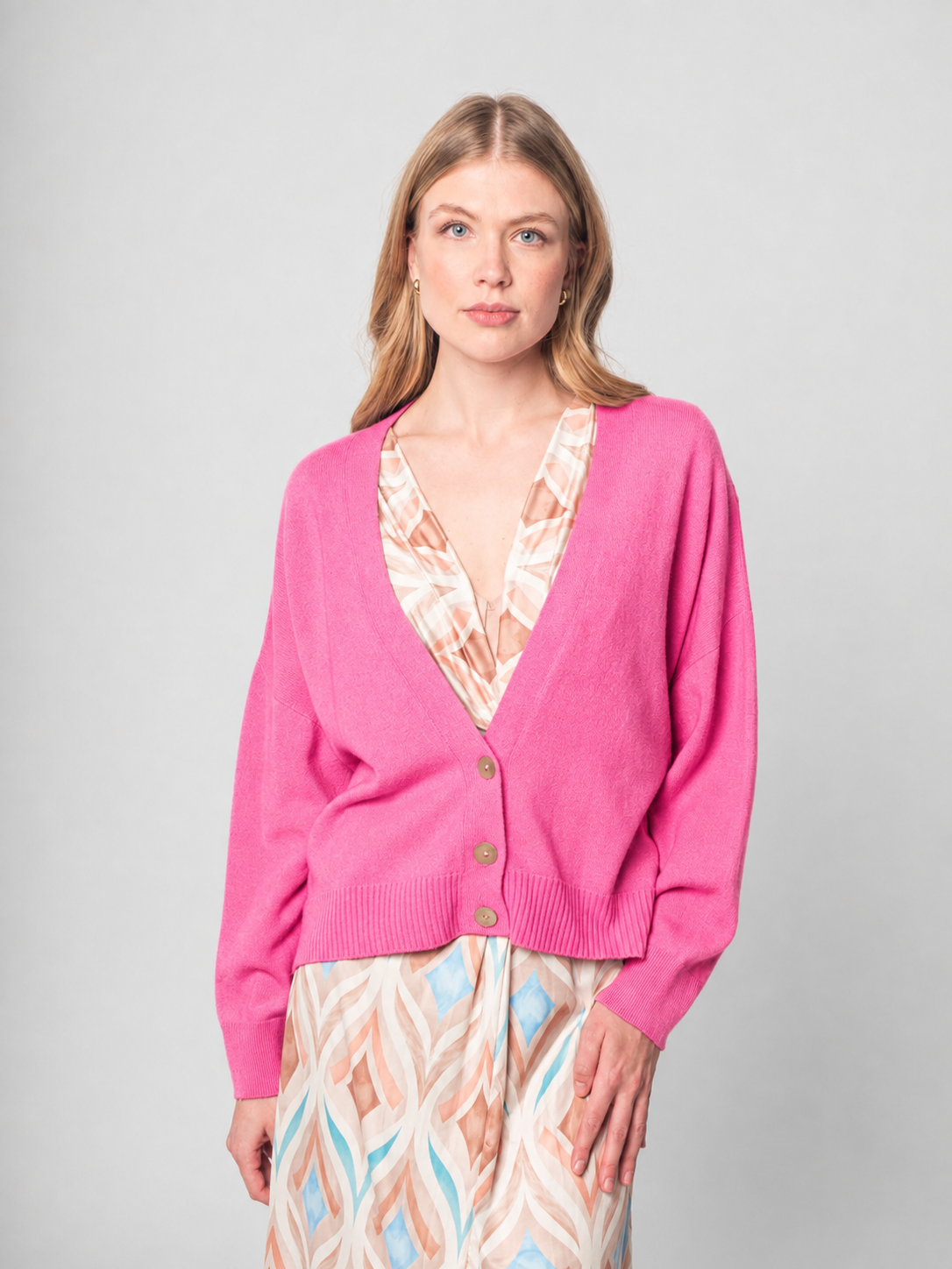 Lisa Style - Weicher Cardigan - Pink