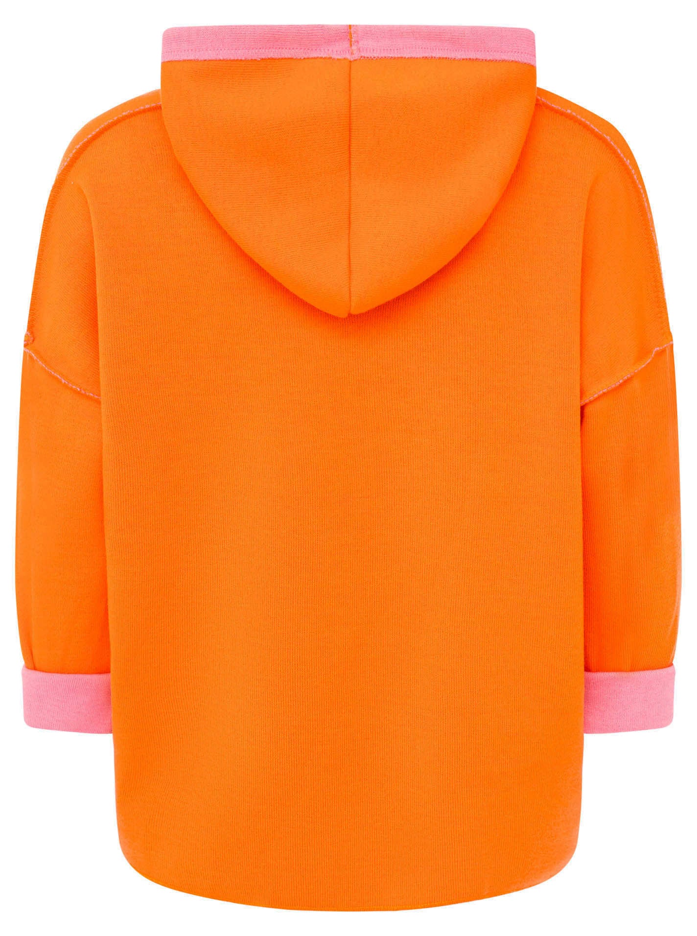 Zwillingsherz - Made in Italy Hoodie "Positive Mind" - Orange/Pink