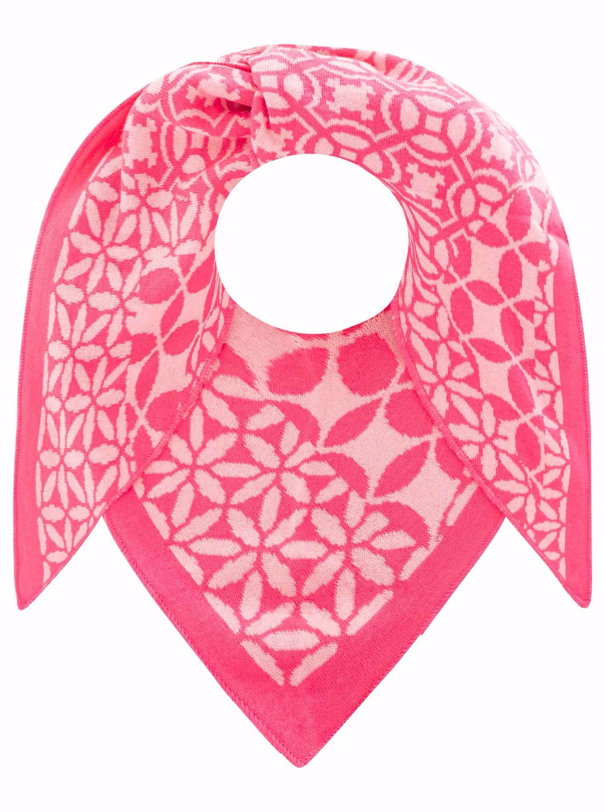 Zwillingsherz - Dreieckstuch "Luxus II" Baumwolle - Pink