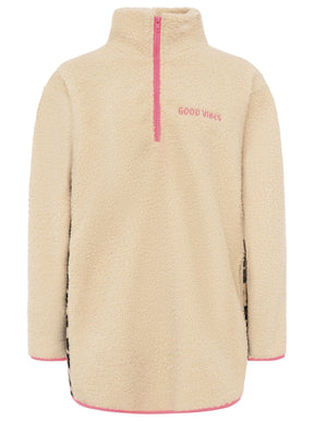Zwillingsherz - Troyer "Good Vibes Leo" - Beige