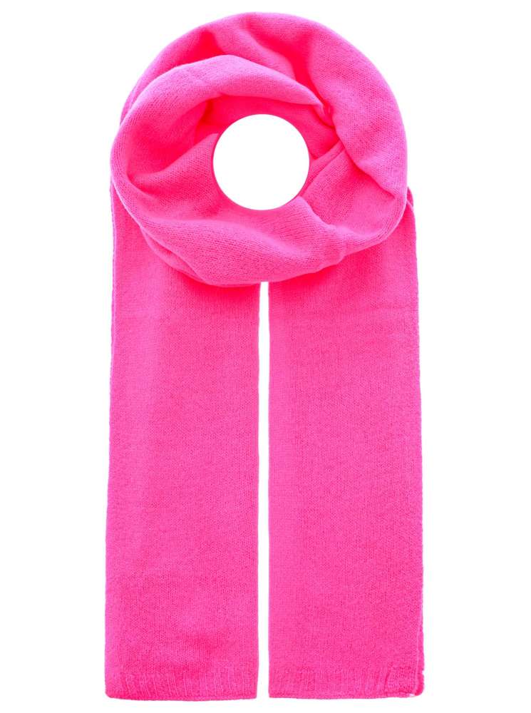 Zwillingsherz 100% Cashmere/Kaschmir Schal - Neonpink
