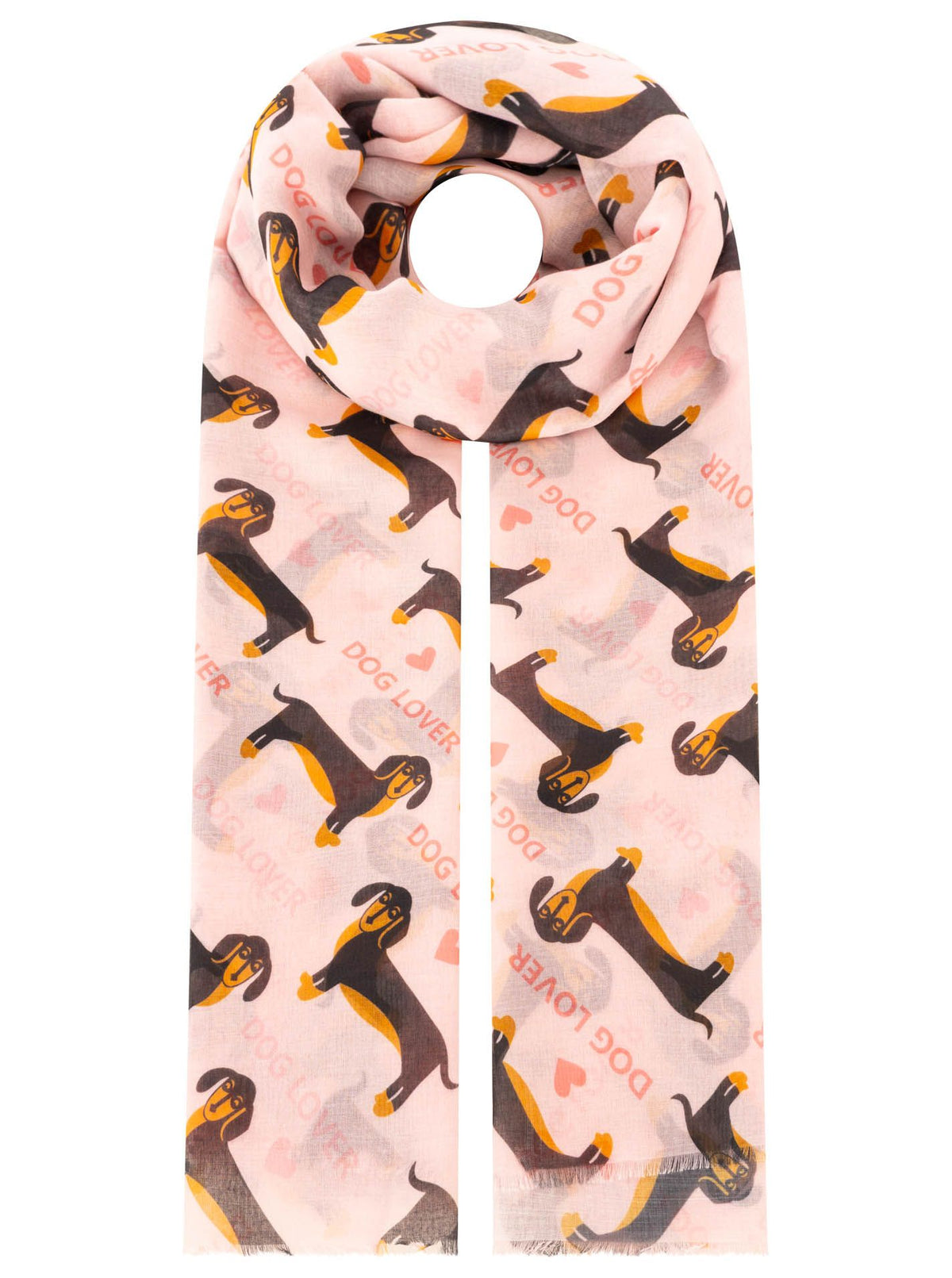 Zwillingsherz - Tuch Dog Lover - Pink