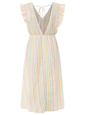 Zwillingsherz - Kleid "Sommer Streifen"  - Grün (SuperSale - keine Retoure)