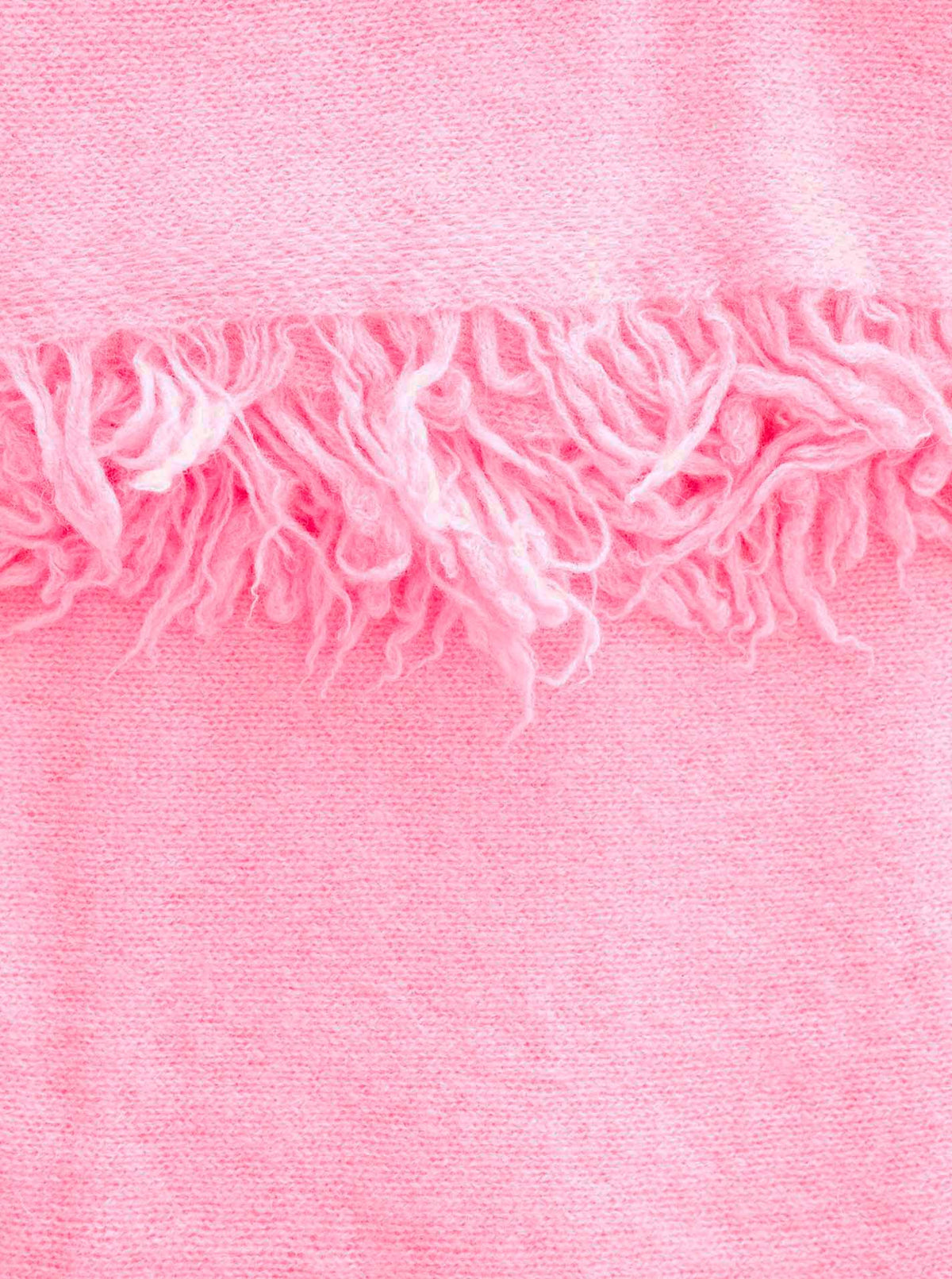 Zwillingsherz 100% Cashmere/Kaschmir Fransenschal - Rosa