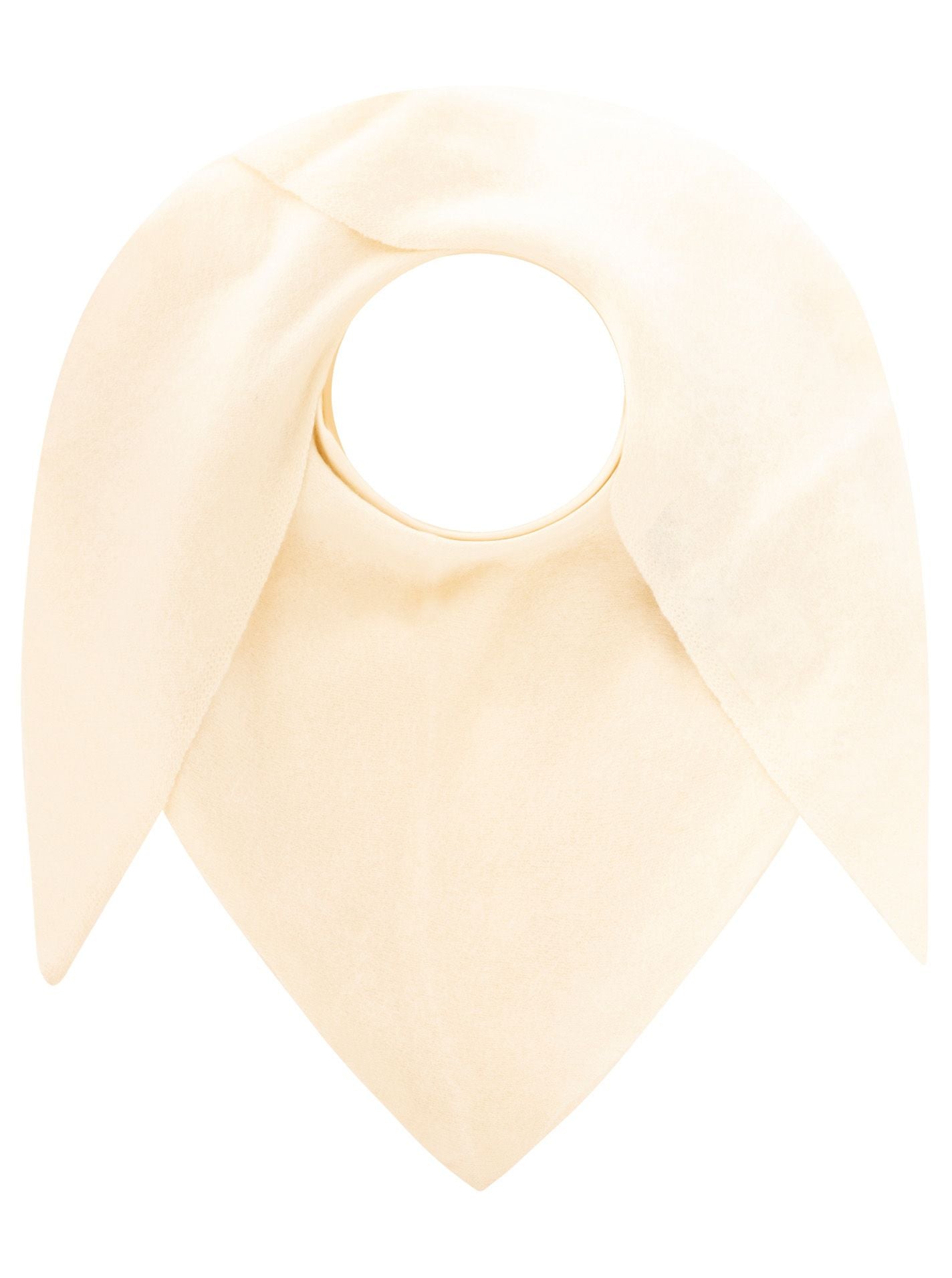Zwillingsherz - 100% Kaschmir XXL Dreieckstuch "Brushed" - Creme