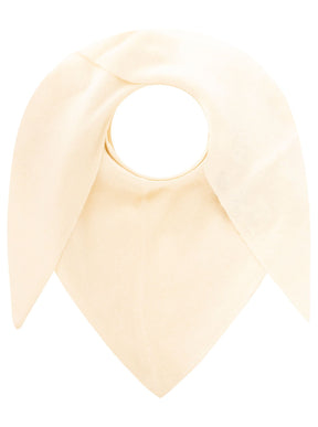 Zwillingsherz - 100% Kaschmir XXL Dreieckstuch "Brushed" - Creme