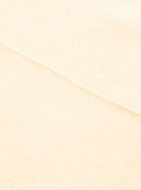 Zwillingsherz - 100% Kaschmir XXL Dreieckstuch "Brushed" - Creme