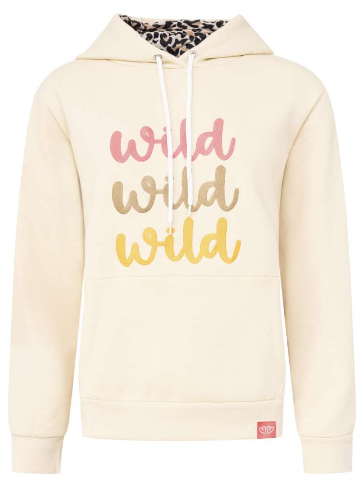 Zwillingsherz - Hoodie/Sweatshirt "Wild Wild Wild" - Beige