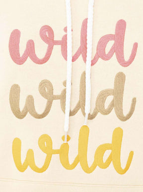 Zwillingsherz - Hoodie/Sweatshirt "Wild Wild Wild" - Beige