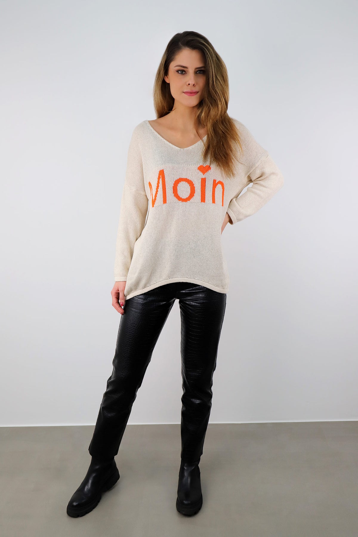 Pullover "Moin" - Creme